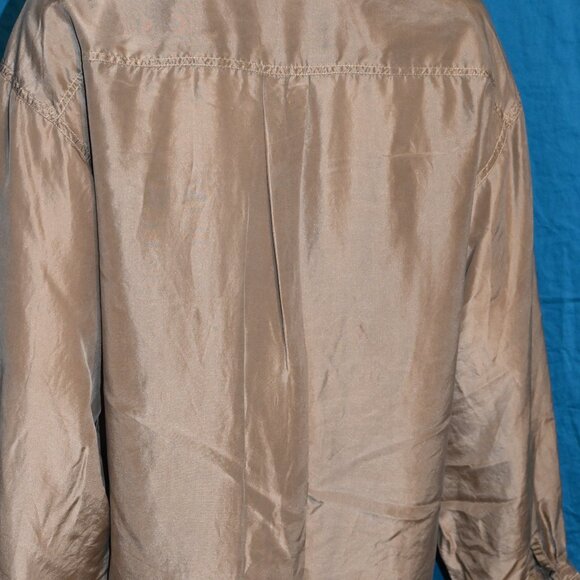 Silk Button Down Blouse - Picture 7 of 10